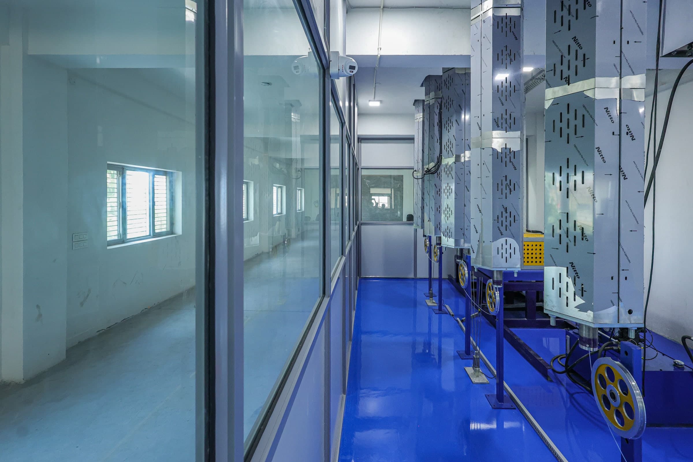 Vertical paste extrusion lines at the Yash Dynamics facility