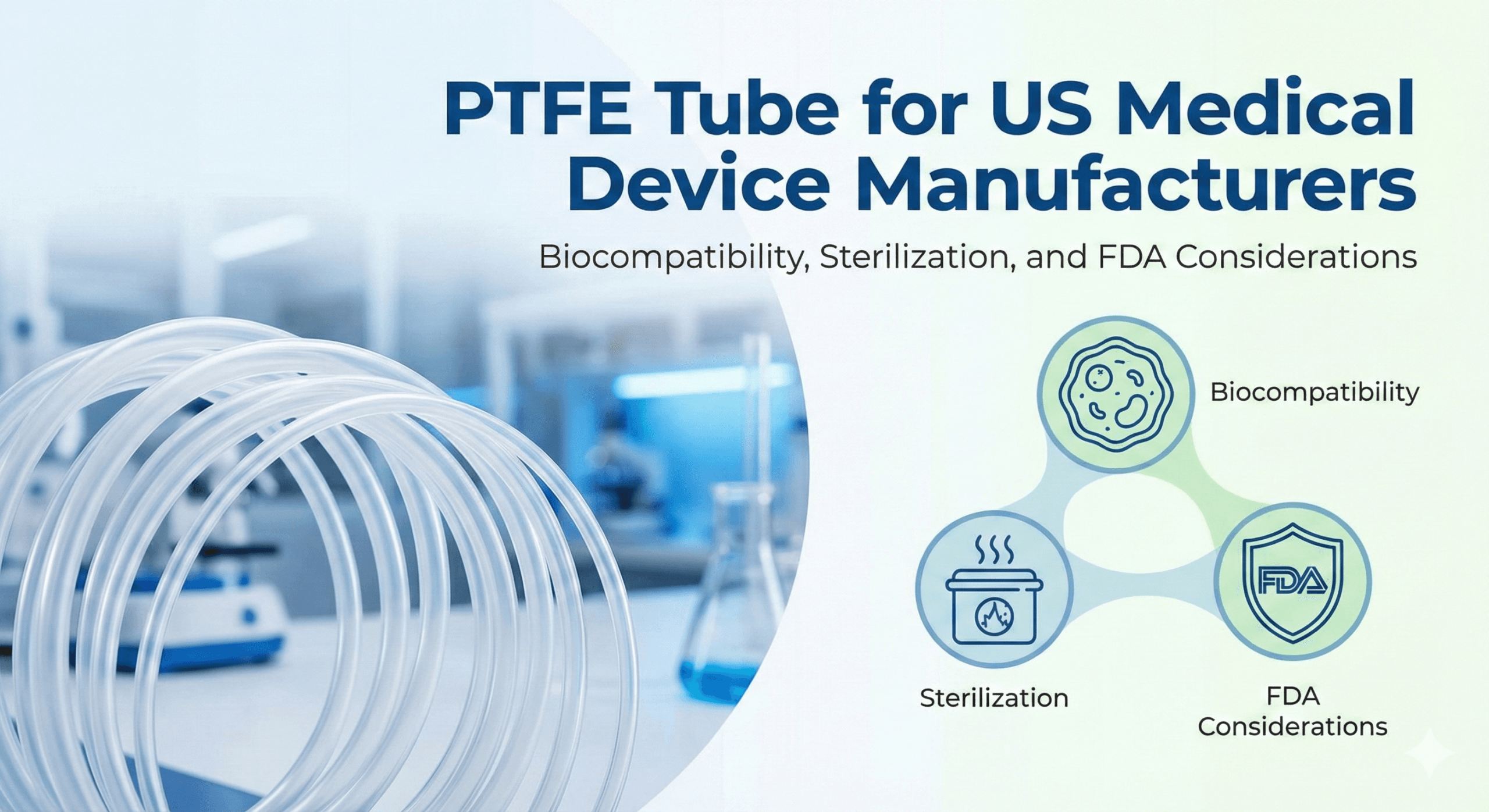PTFE Tube for US Medical Device Manufacturers: Biocompatibility, Sterilization, and FDA Considerations