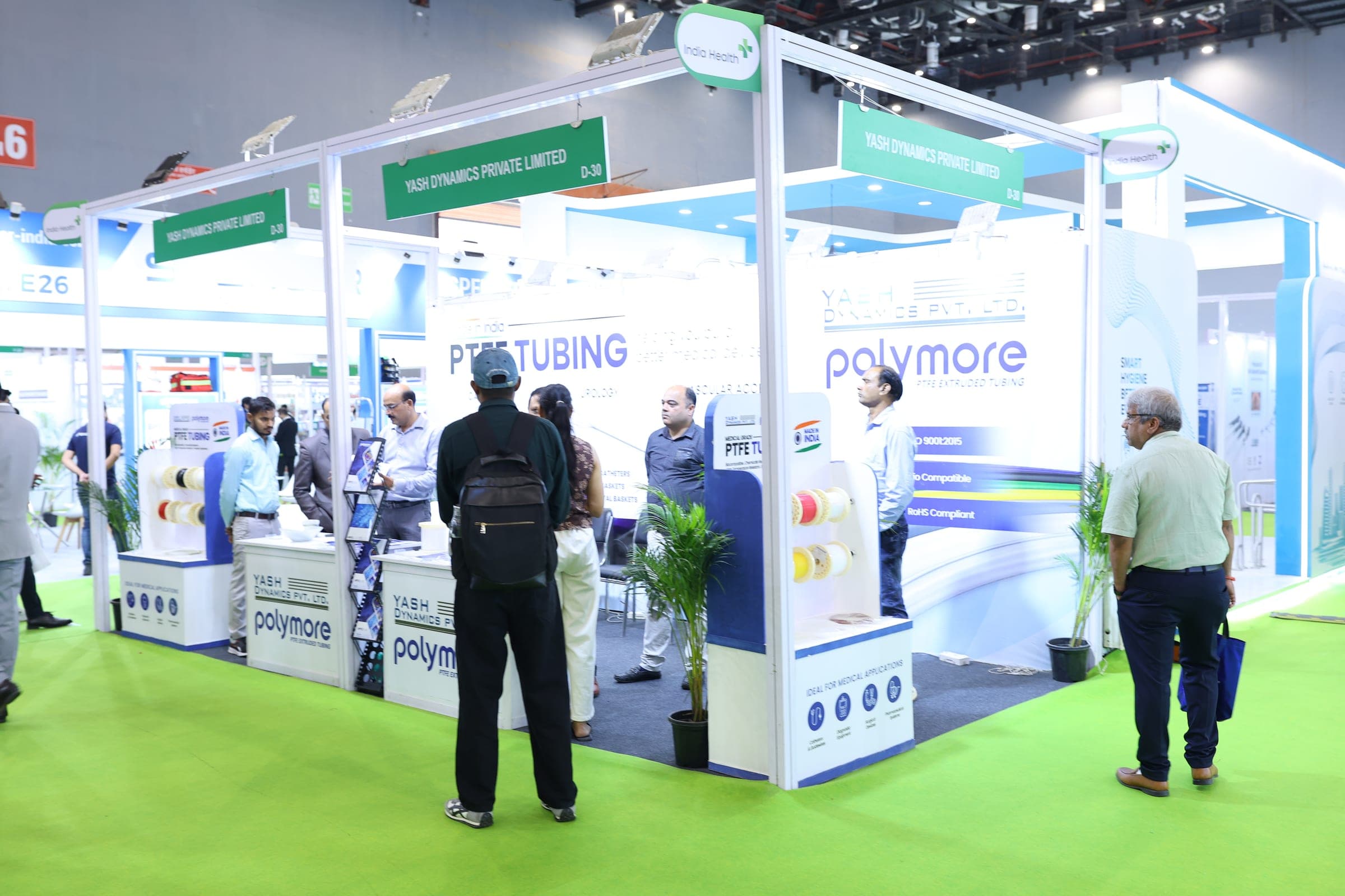 Yash Dynamics exhibition booth at India Health 2026